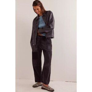 NWT We The Free Moxie Pull-On Barrel Jeans - Color: Night Hawk